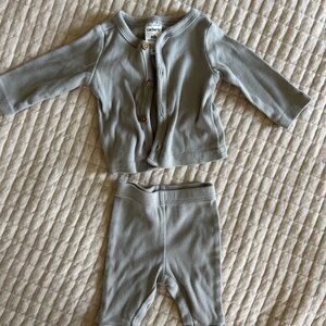 Carter's Gray Baby Cardigan and Pants Set